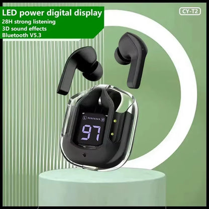 T2 Bluetooth TWS Earbuds: Wireless Sports Headphones for Outdoor Music & Gaming on Smartphones